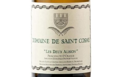 Domaine de Saint Cosme, IGP Vaucluse, Principauté D’Orange (Rhône Valley, France) “Les Deux Albion” 2023 ($25, Winebow)