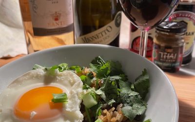 WINE WITH…Spicy Rice Bowl with Black Beans and Egg