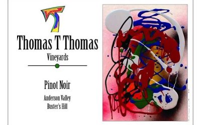 Thomas T Thomas Vineyards, Anderson Valley (Mendocino County, California) Pinot Noir “Buster’s Hill” 2022 ($90)