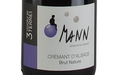 Domaine Mann Vignoble des 3 Terres, Crémant d’Alsace AOC (Alsace, France) Brut Nature 2020 ($40)